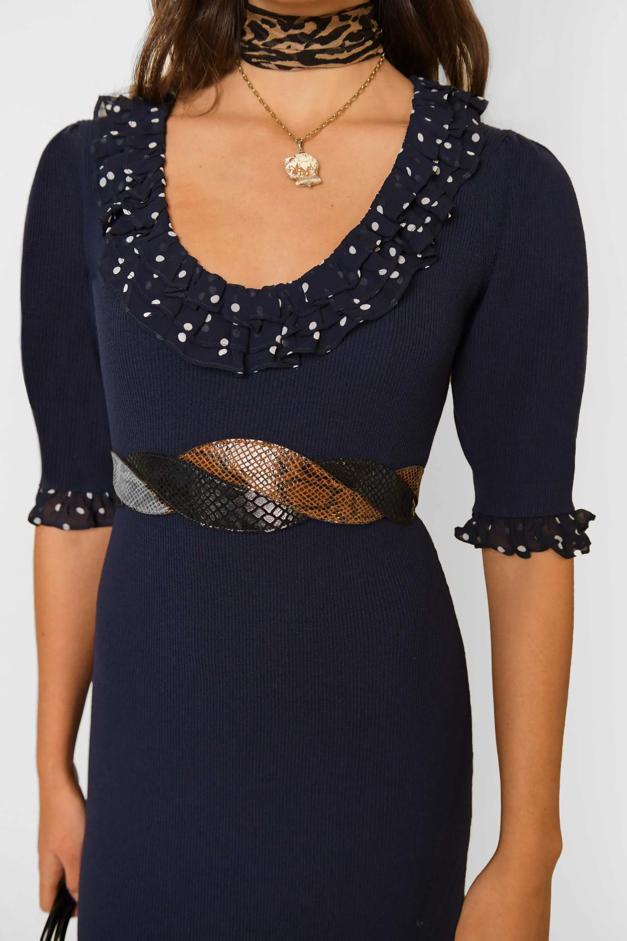 Giuliana - Navy Dot sold by RIXO product image thumbnail 2