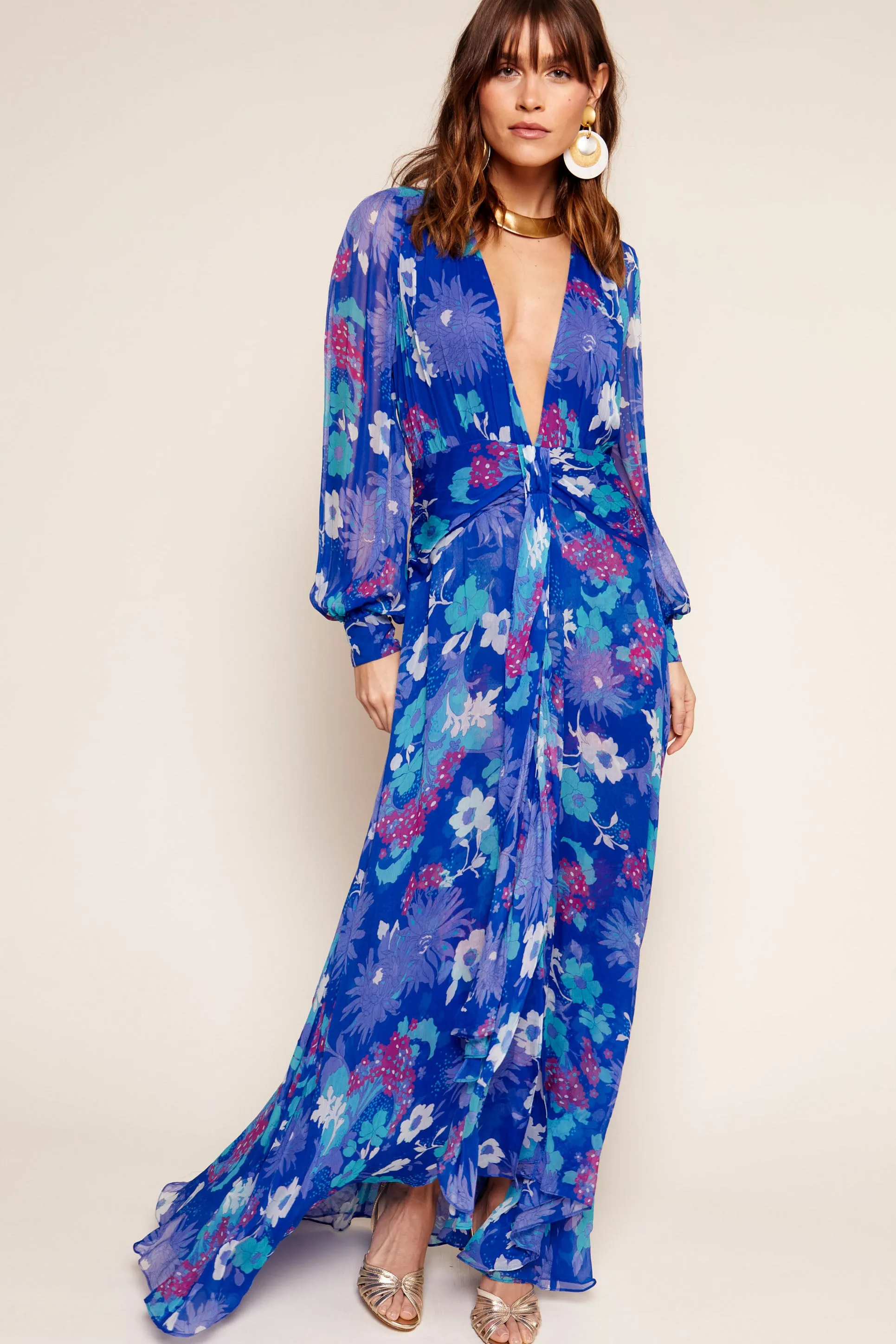 Meera - French Floral Cobalt sold by RIXO product image thumbnail 5