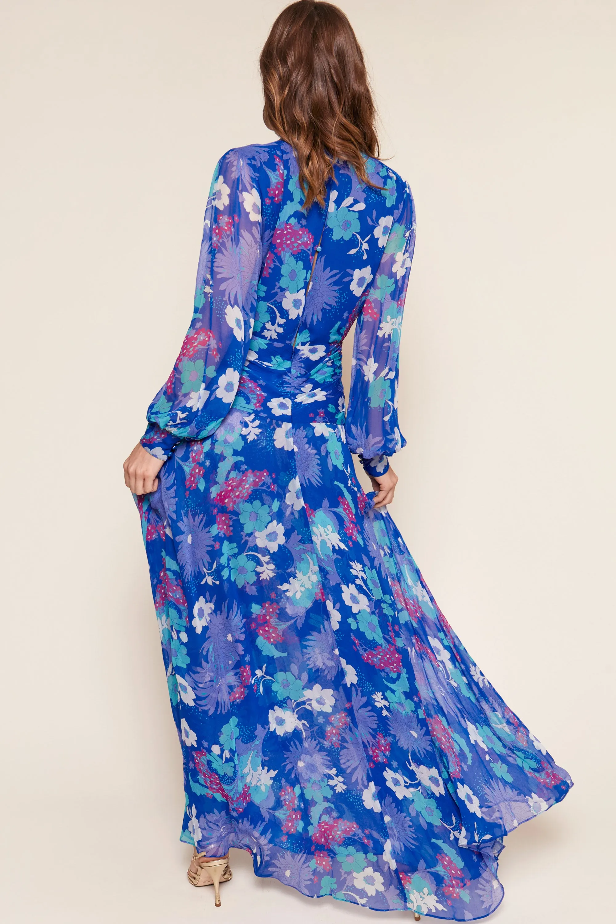 Meera - French Floral Cobalt sold by RIXO product image thumbnail 4