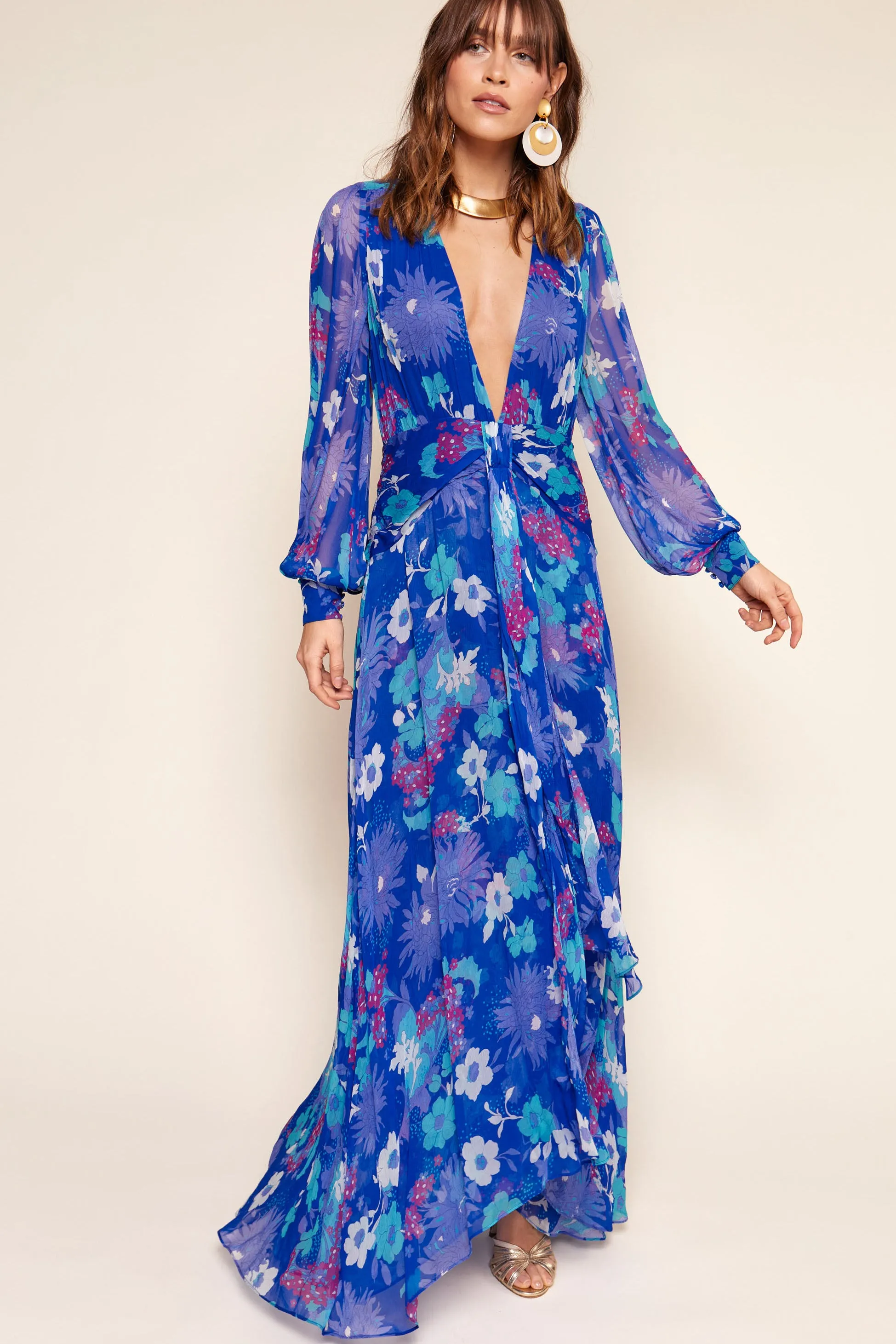 Meera - French Floral Cobalt sold by RIXO product image thumbnail 3