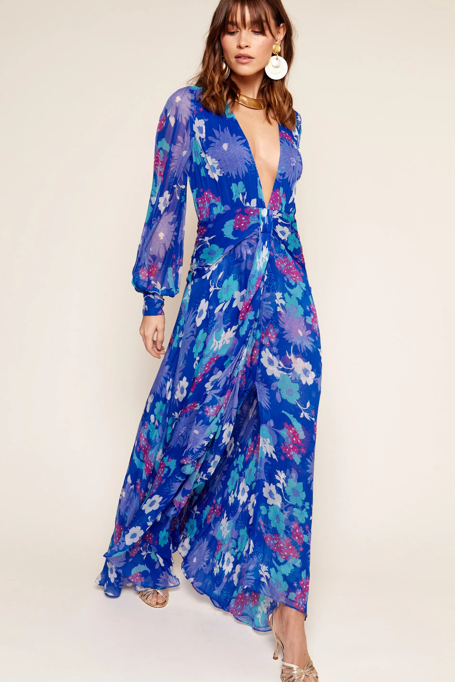 Meera - French Floral Cobalt sold by RIXO product image thumbnail 2