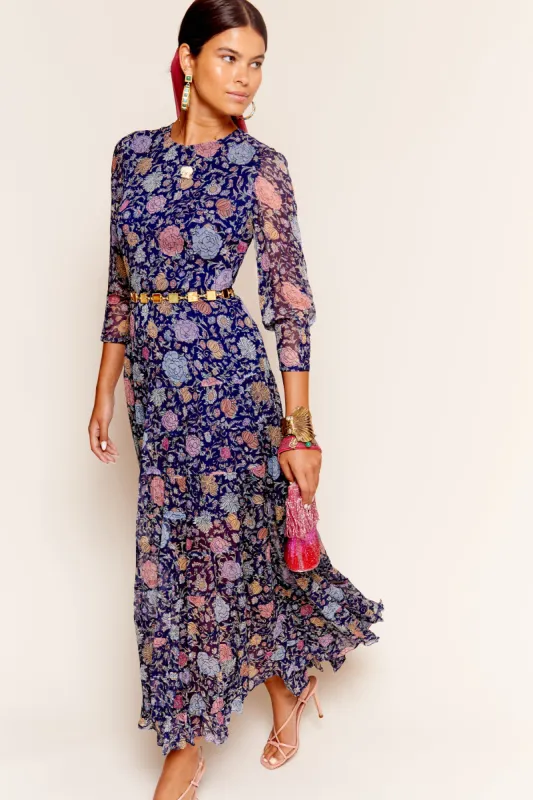 Kristen - Camellia Garden Navy sold by RIXO