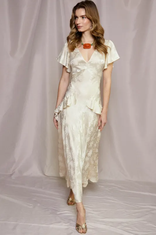 Evie - Daisy Jacquard Champagne sold by RIXO