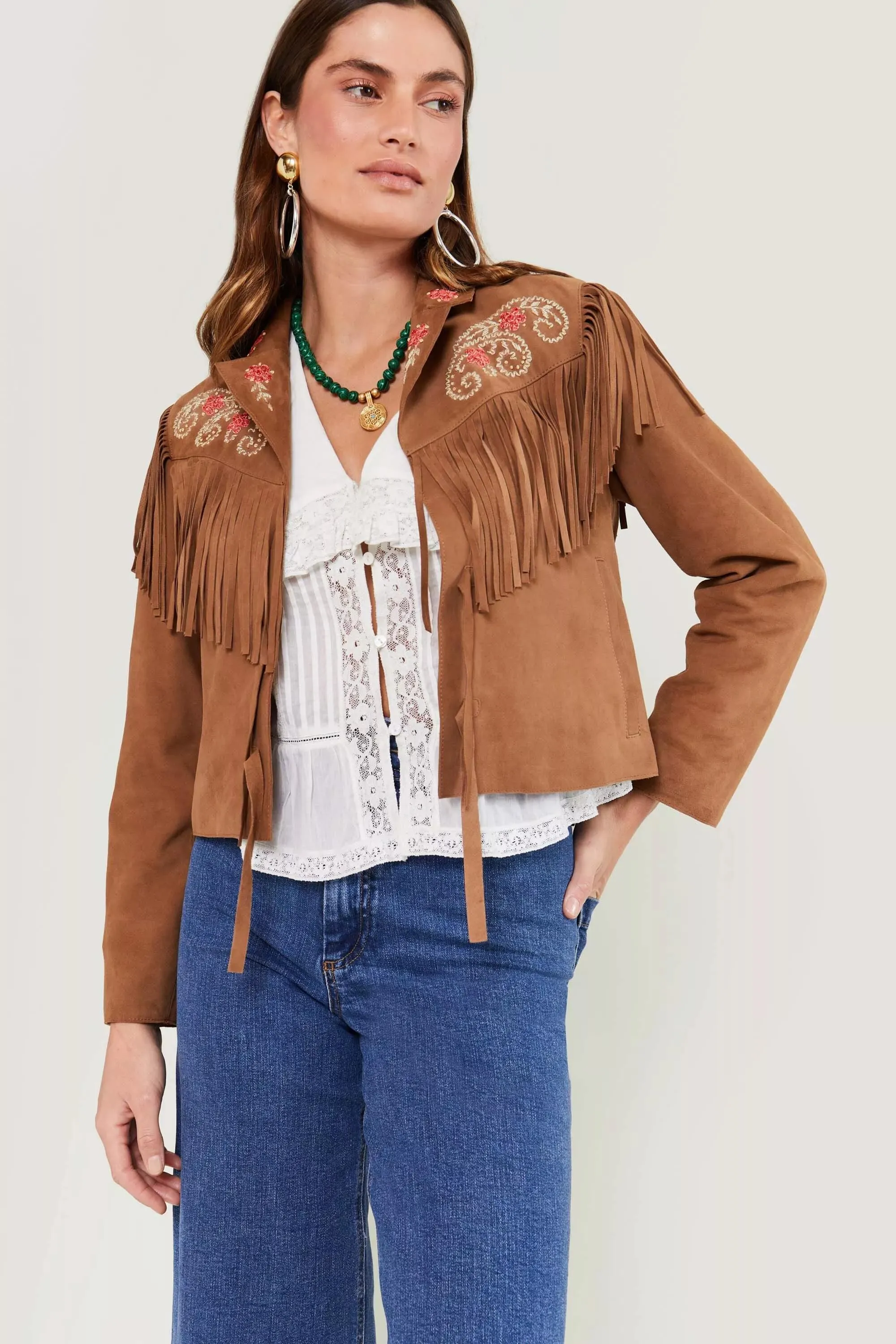 marguerite - powell embroidery camel sold by RIXO product image thumbnail 4