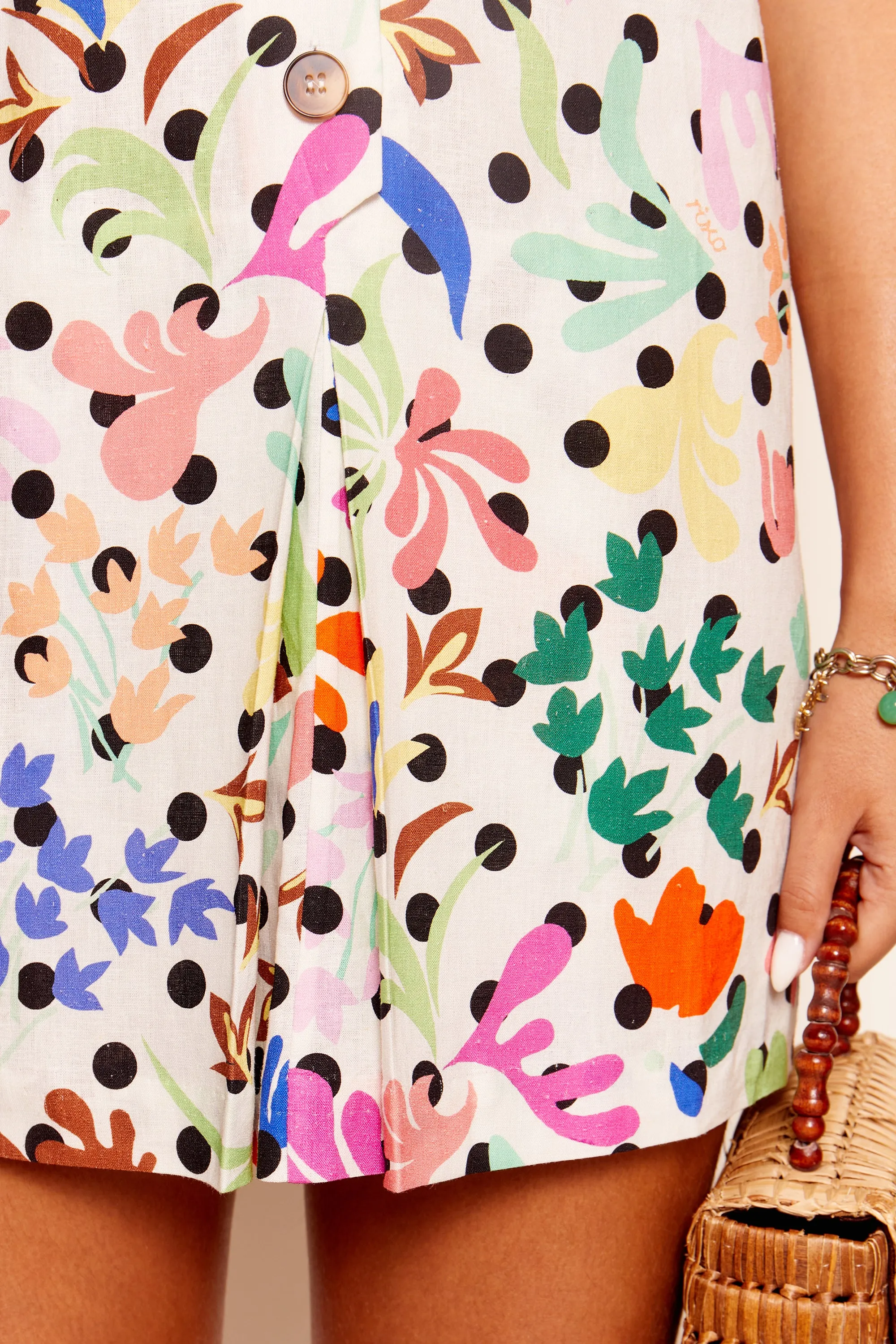 bridgitte - flora dot ivory sold by RIXO product image thumbnail 4