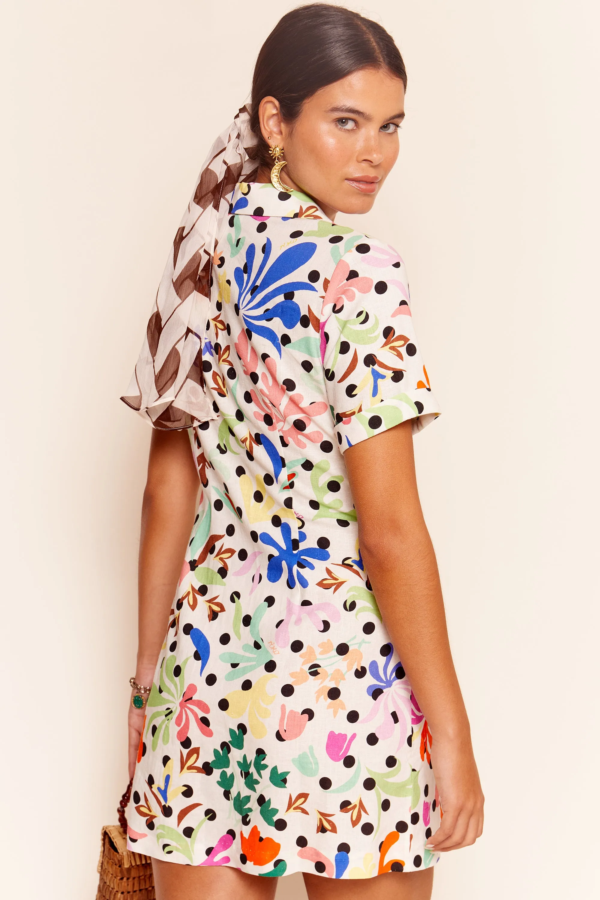 bridgitte - flora dot ivory sold by RIXO product image thumbnail 5