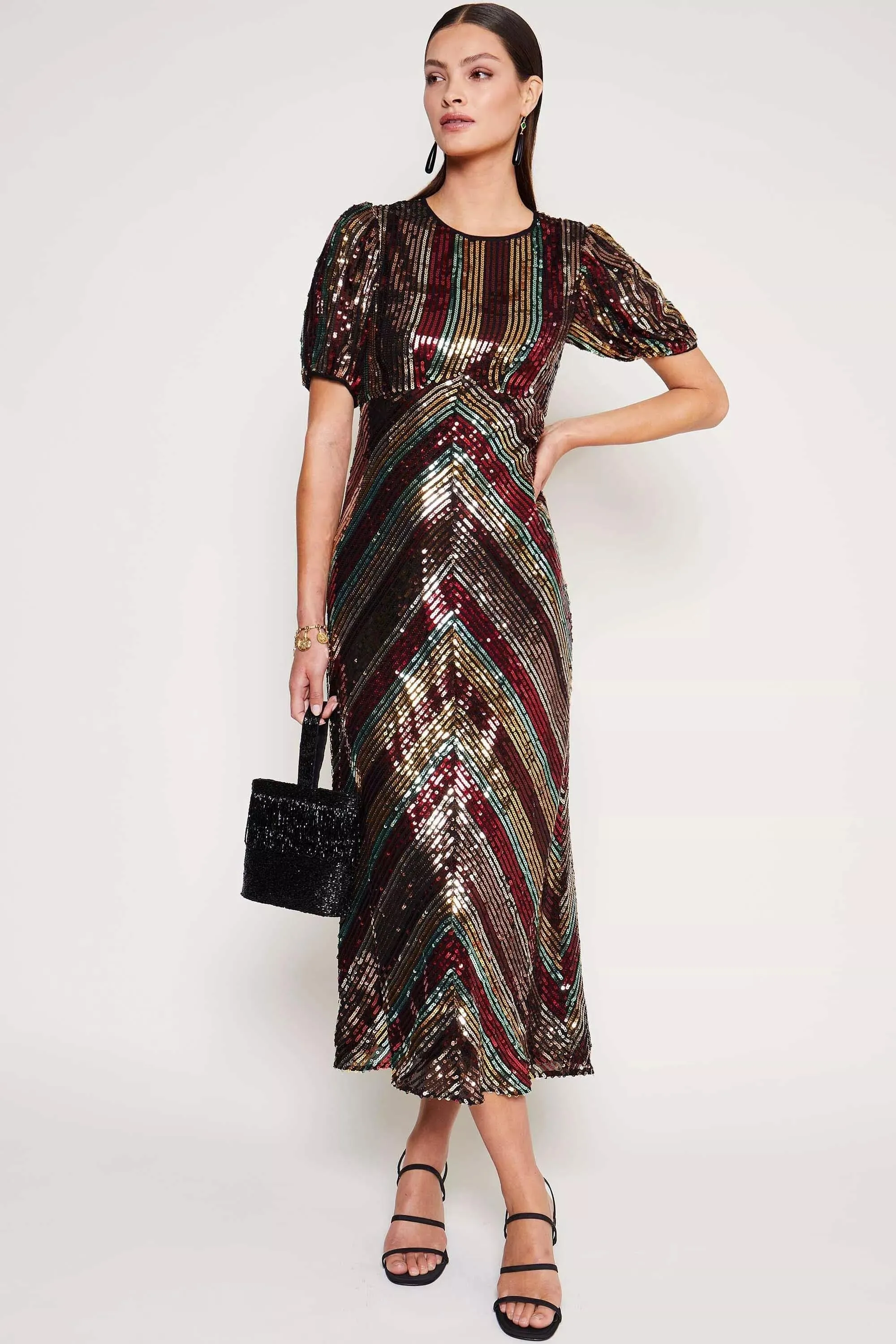 daisy - multi chevron sequin sold by RIXO product image thumbnail 2