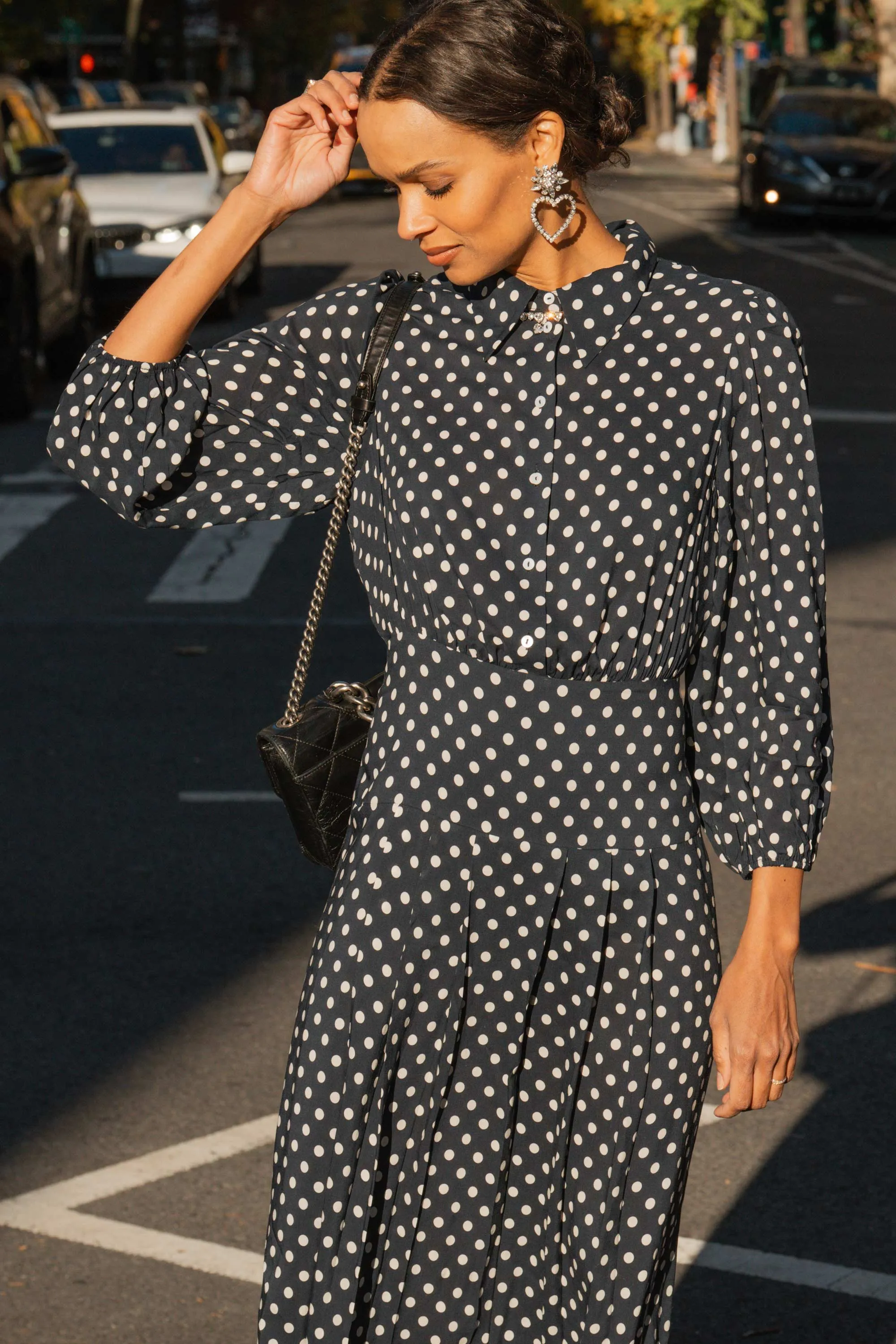 Izzy - Runway Spot Navy sold by RIXO product image thumbnail 5