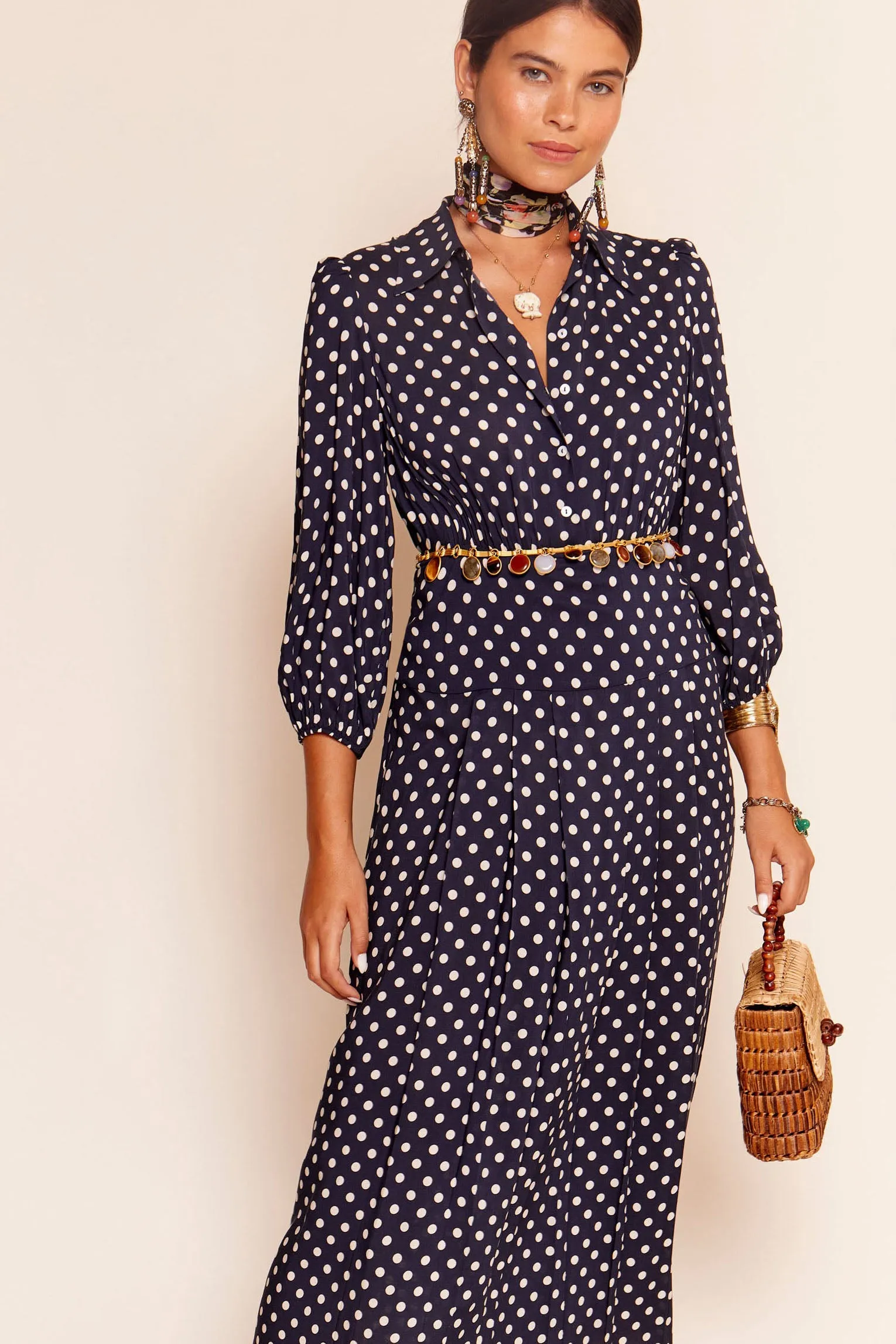 Izzy - Runway Spot Navy sold by RIXO