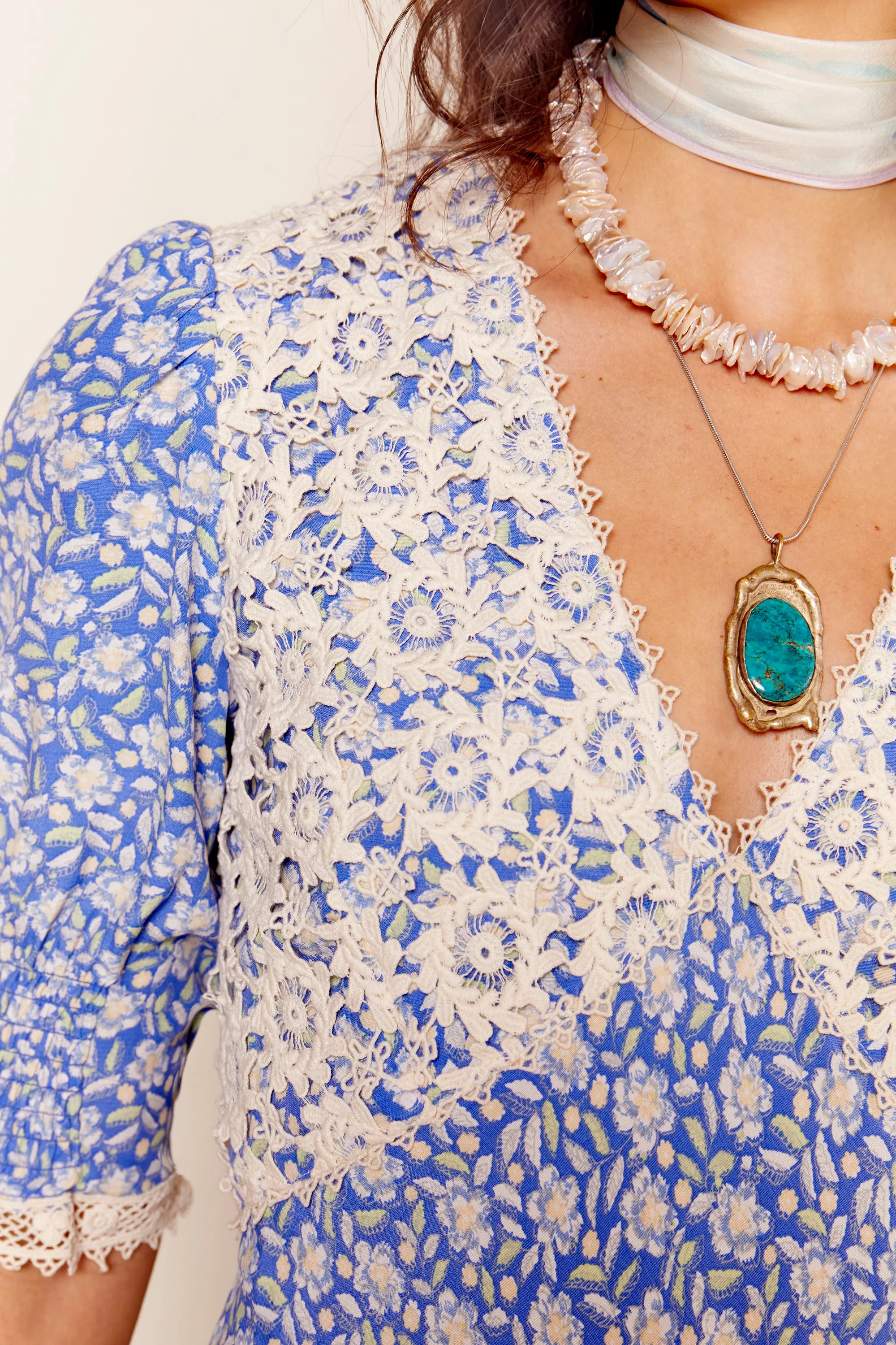 olga - carnation blue sold by RIXO product image thumbnail 4