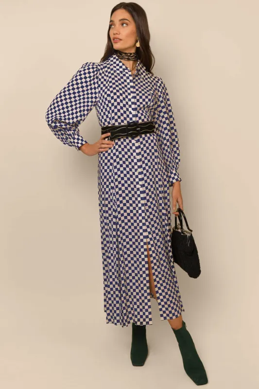 Maddison - Navy Check sold by RIXO