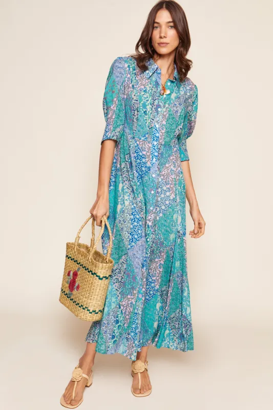 bloom - patchwork blue sold by RIXO