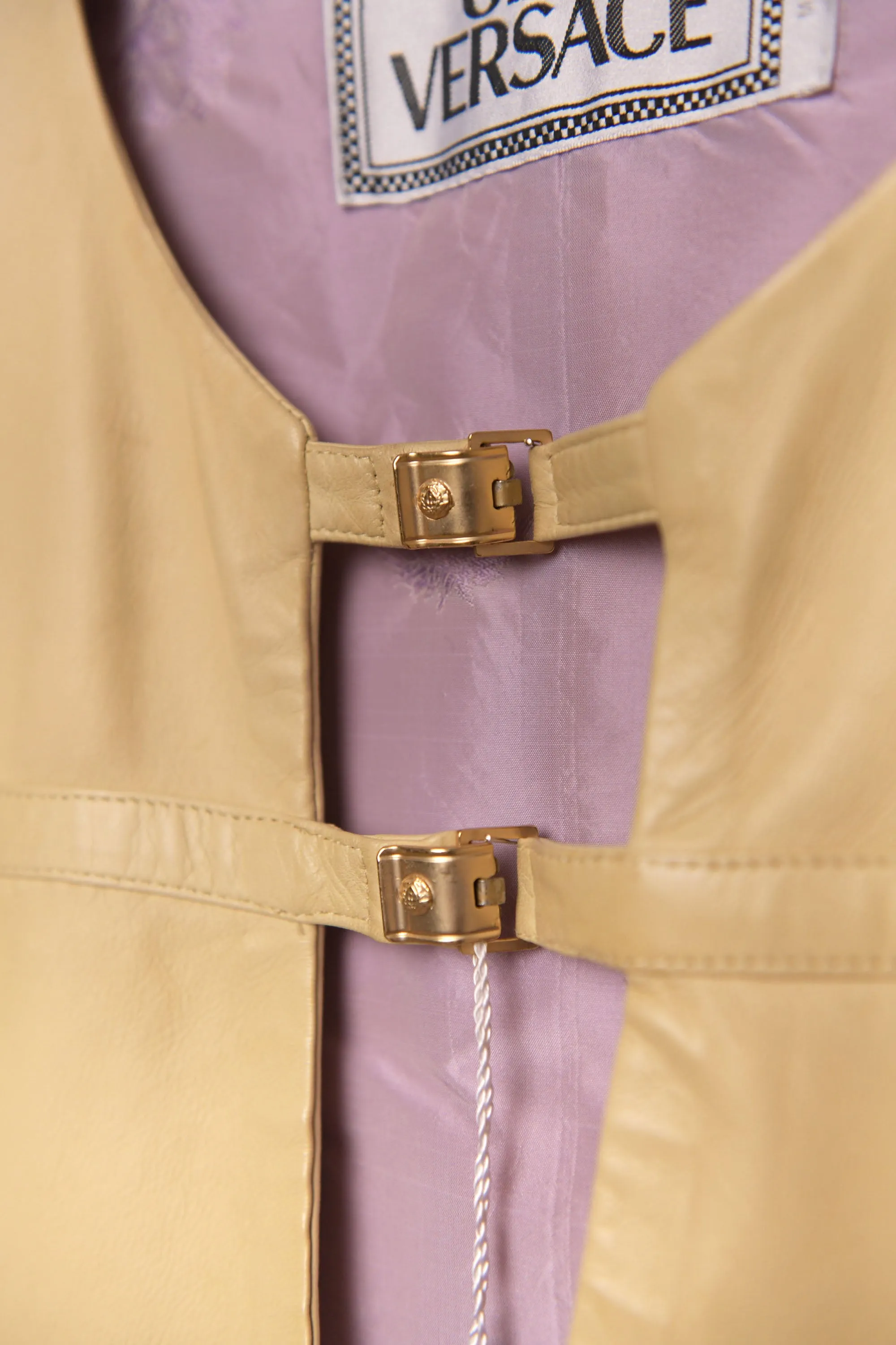 Vintage - Versace Leather Jacket sold by RIXO product image thumbnail 3