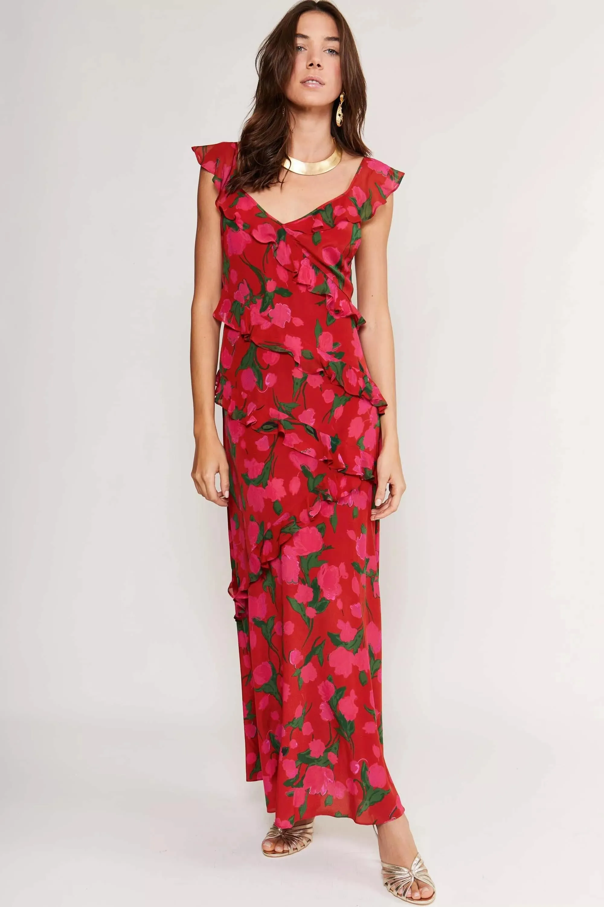 gail - fontainhas floral red sold by RIXO product image thumbnail 3