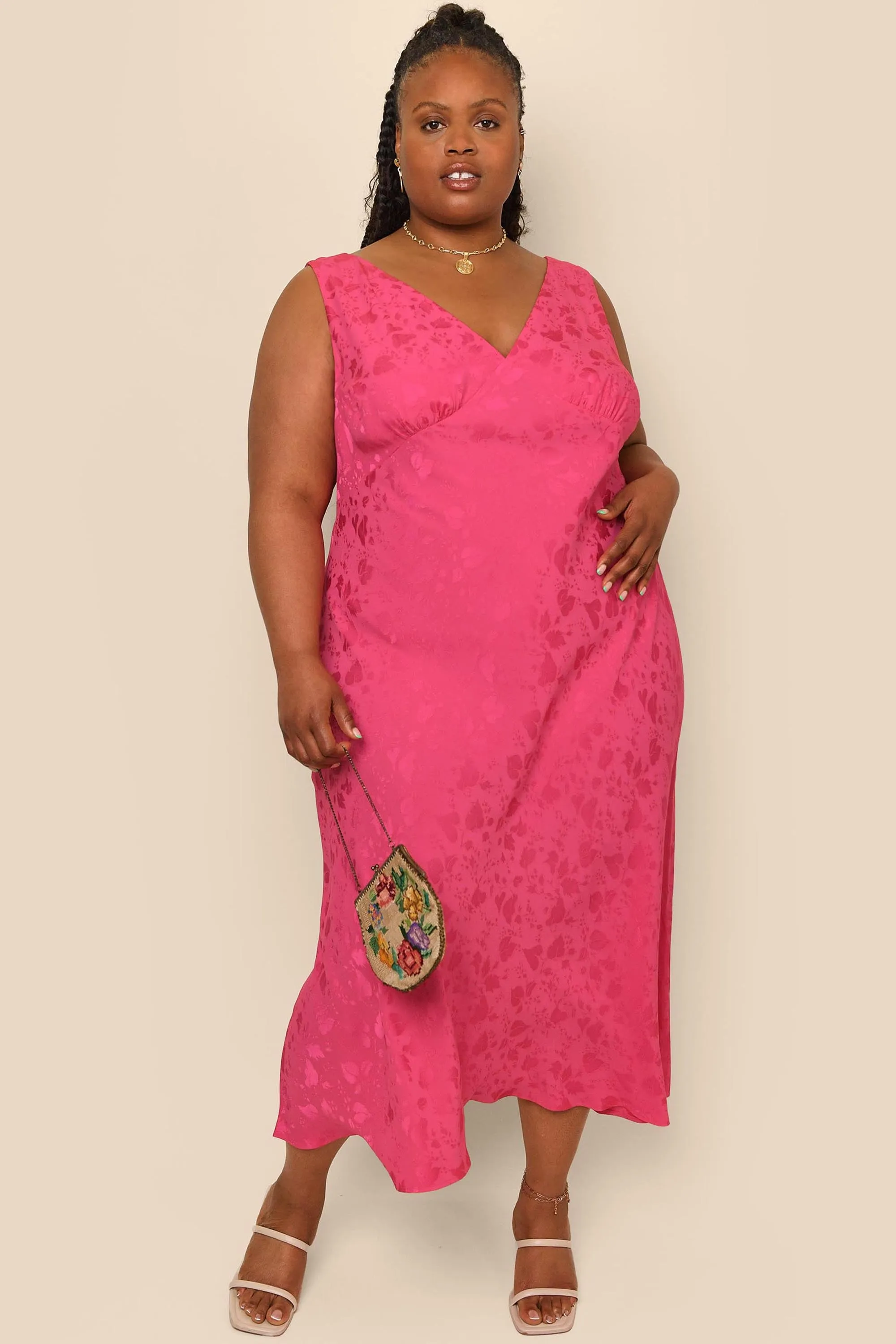 Sandrine - Leaf Pink sold by RIXO product image thumbnail 4