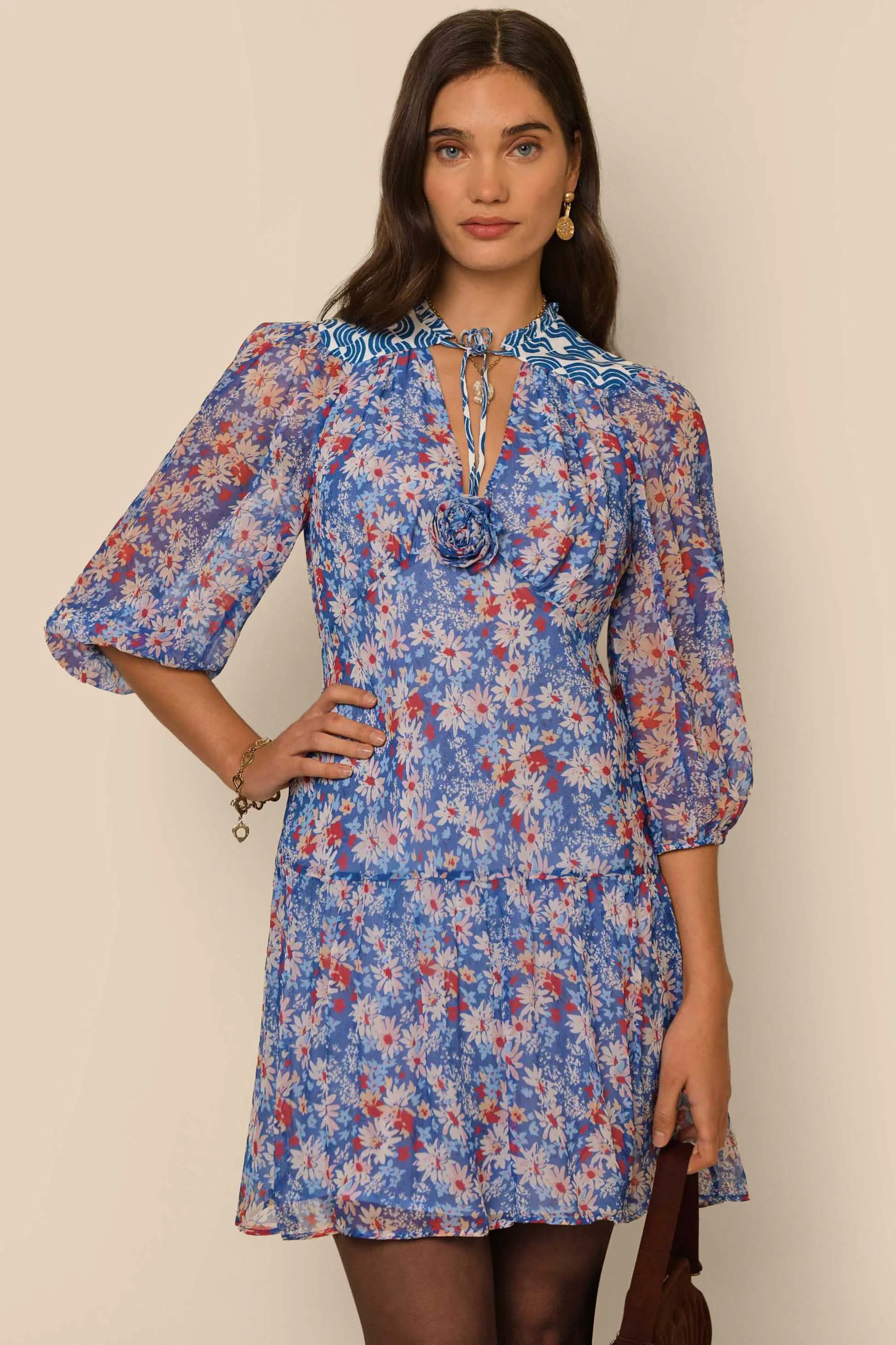 Devi - Daisy Mix Blue sold by RIXO product image thumbnail 3