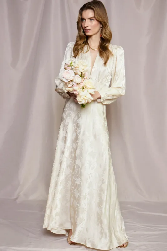 Emory - Daisy Jacquard Champagne sold by RIXO