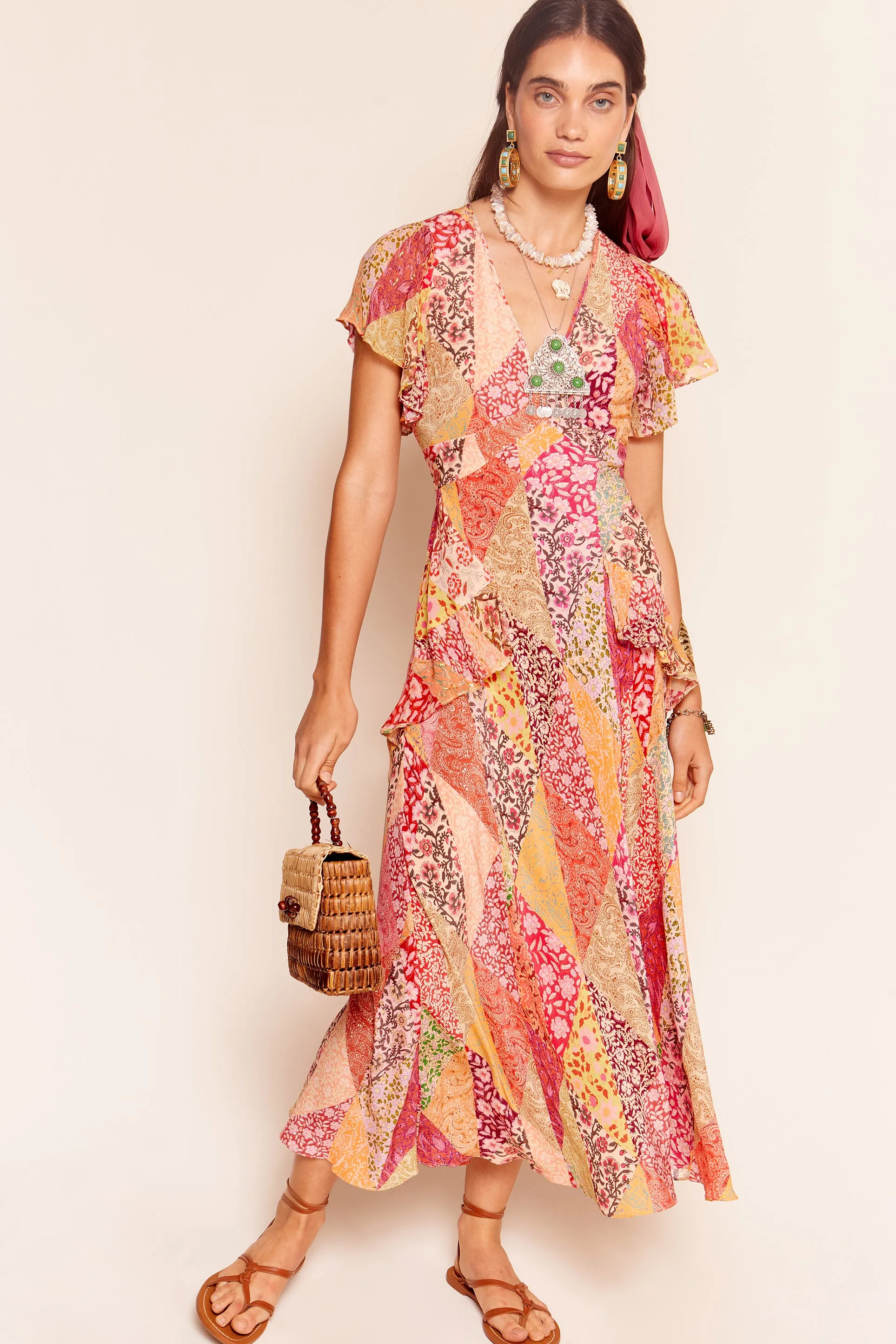 evie - patchwork blush sold by RIXO