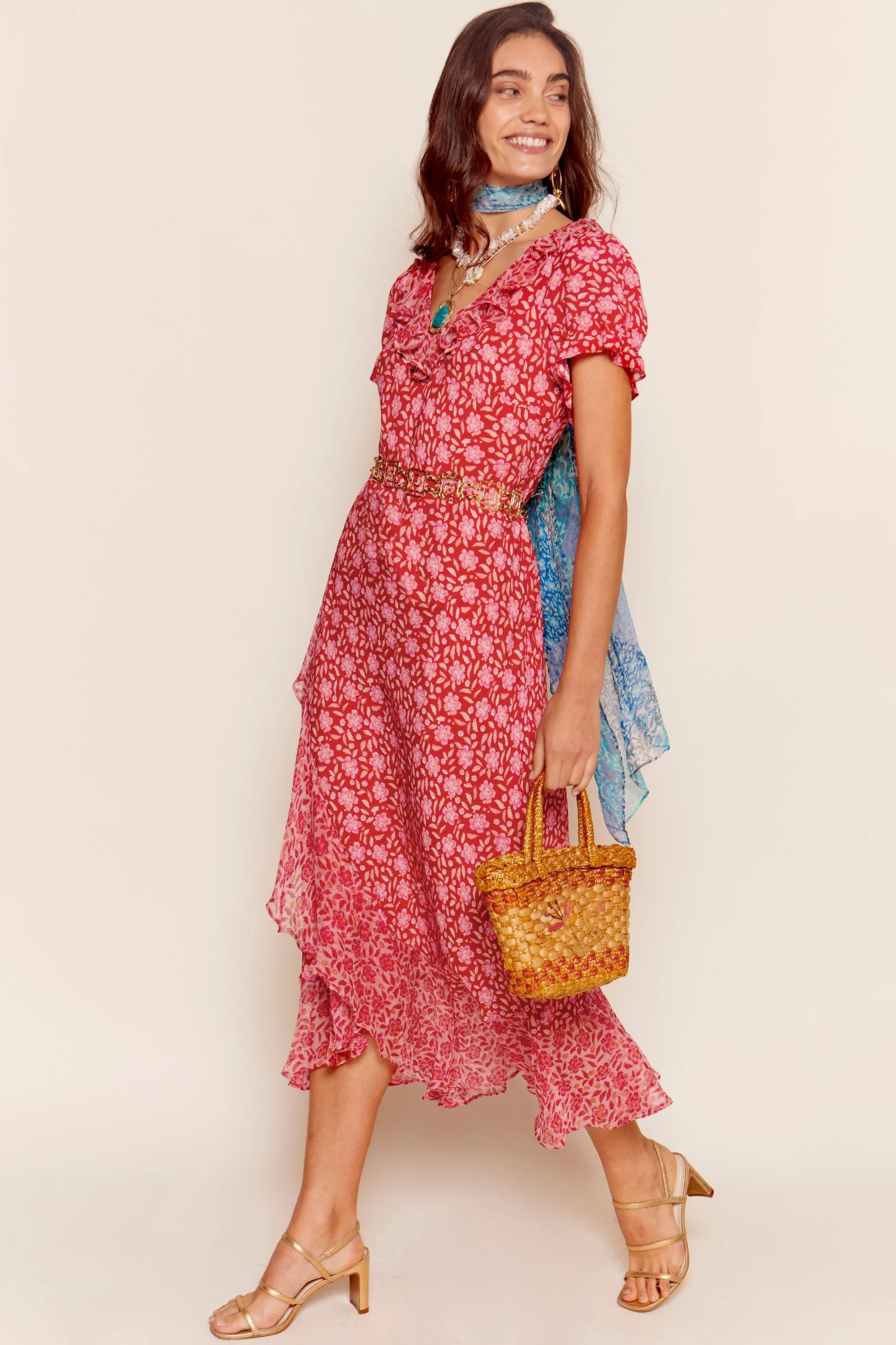 clementina - carnation raspberry sold by RIXO