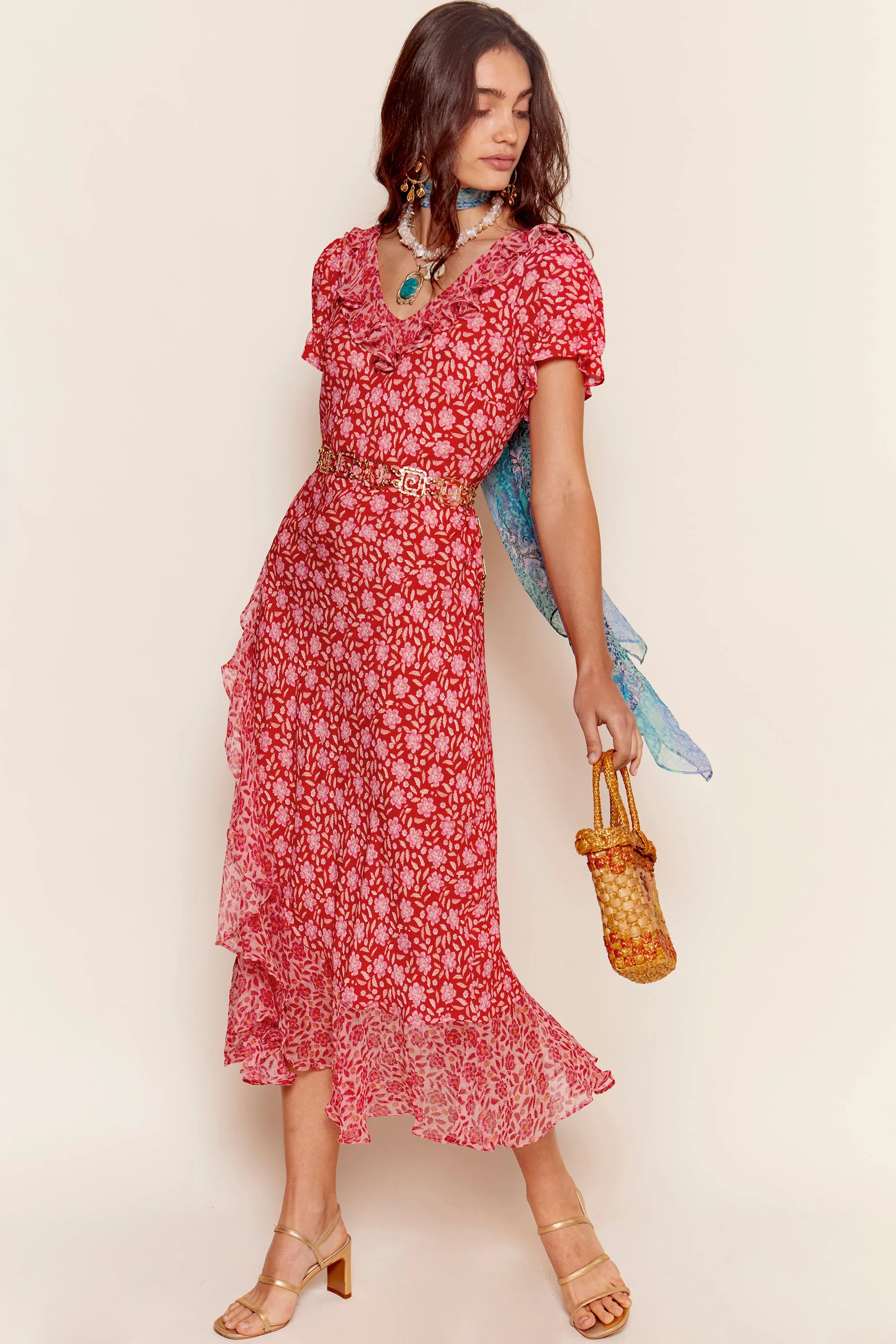 clementina - carnation raspberry sold by RIXO product image thumbnail 2