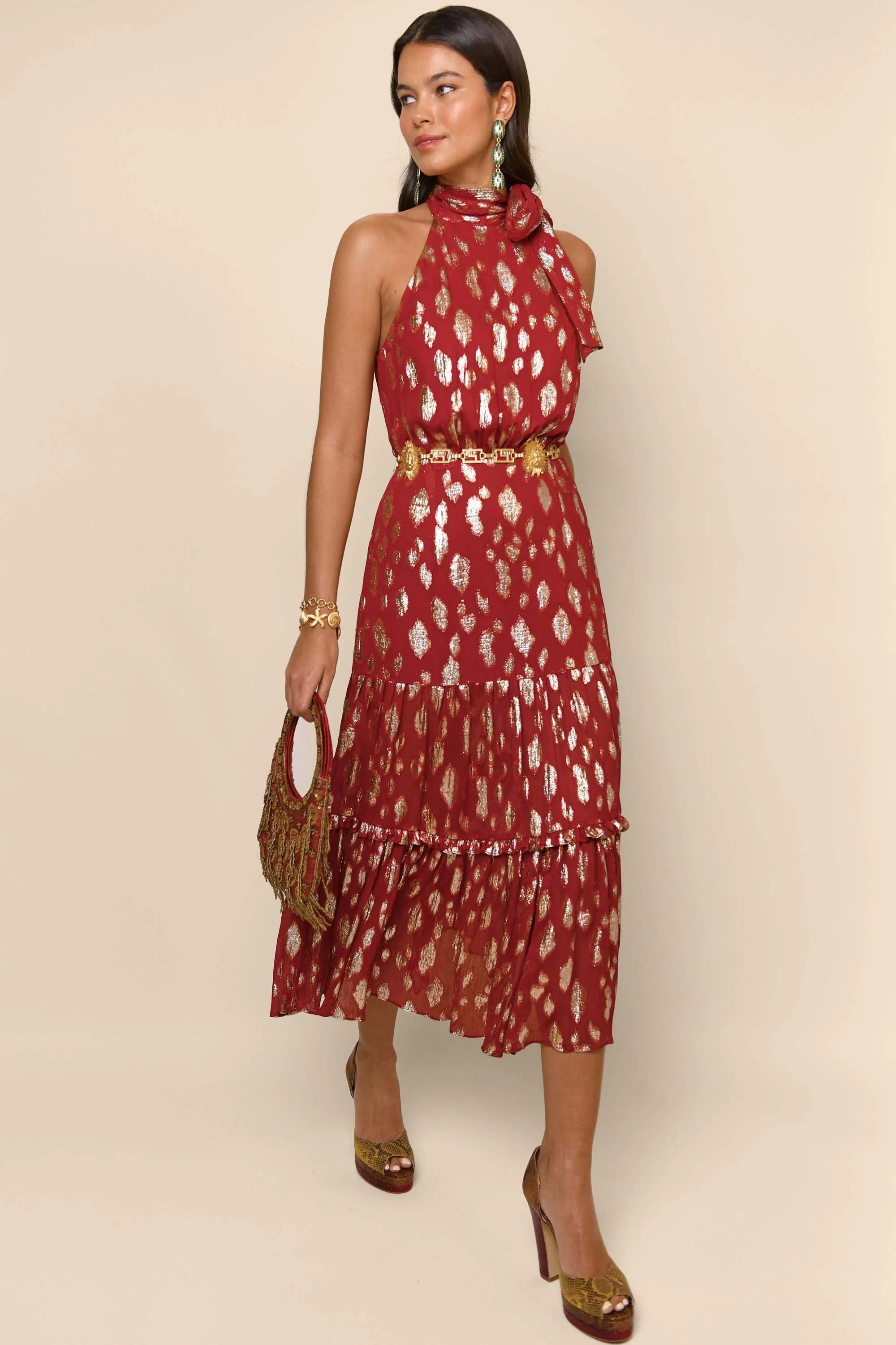 Eleanor - Ochre Gold Spot sold by RIXO product image thumbnail 3