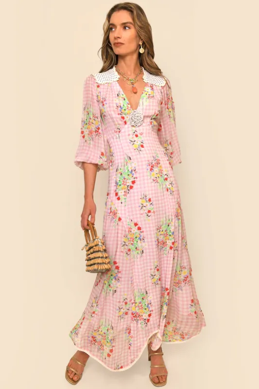 Gem - Check Floral Pink sold by RIXO