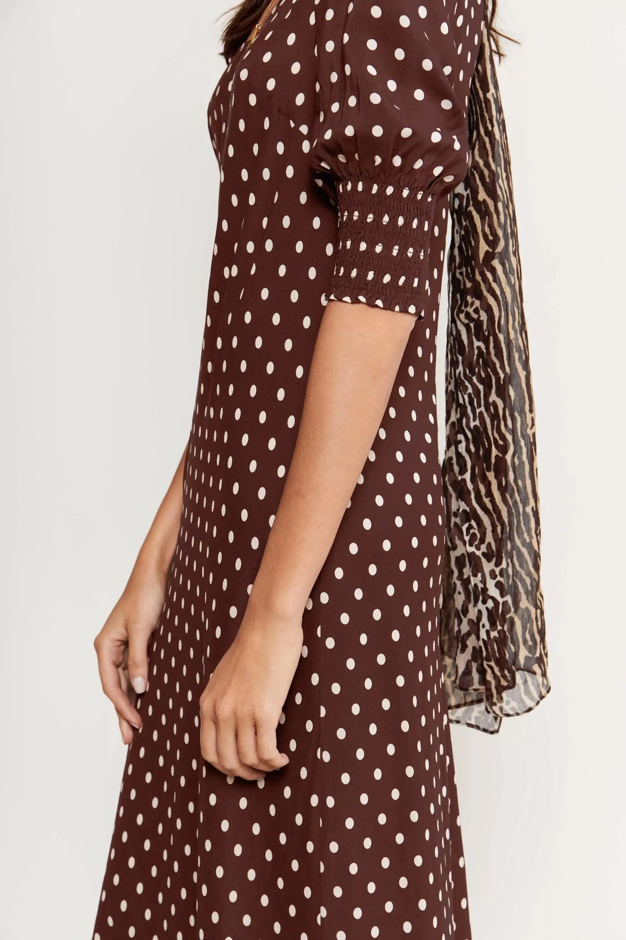 Oleander - Polka Dot Brown sold by RIXO product image thumbnail 5