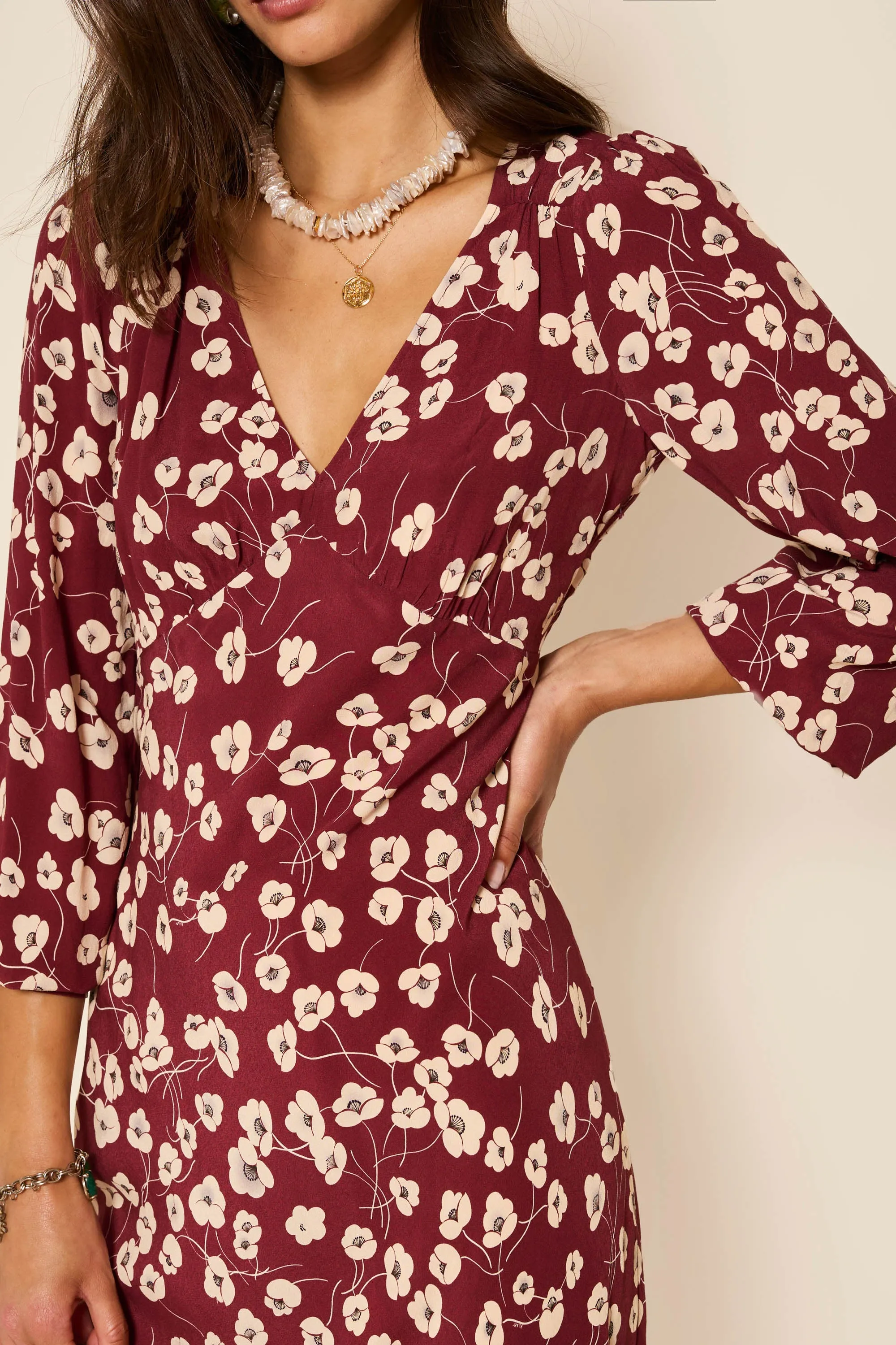 Mavis - Autumn Cherry Maroon sold by RIXO product image thumbnail 2