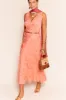 sandrine - daisy jacquard coral sold by RIXO
