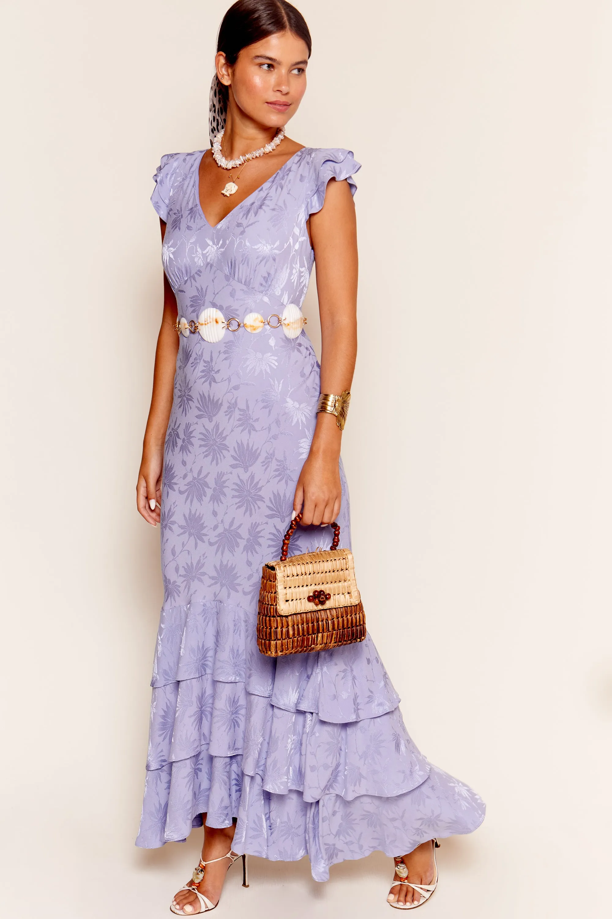 Ossy - Daisy Jacquard Slate Blue sold by RIXO