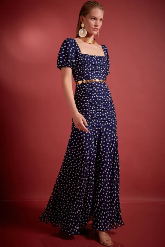 Leyane - Scatter Spot Navy sold by RIXO