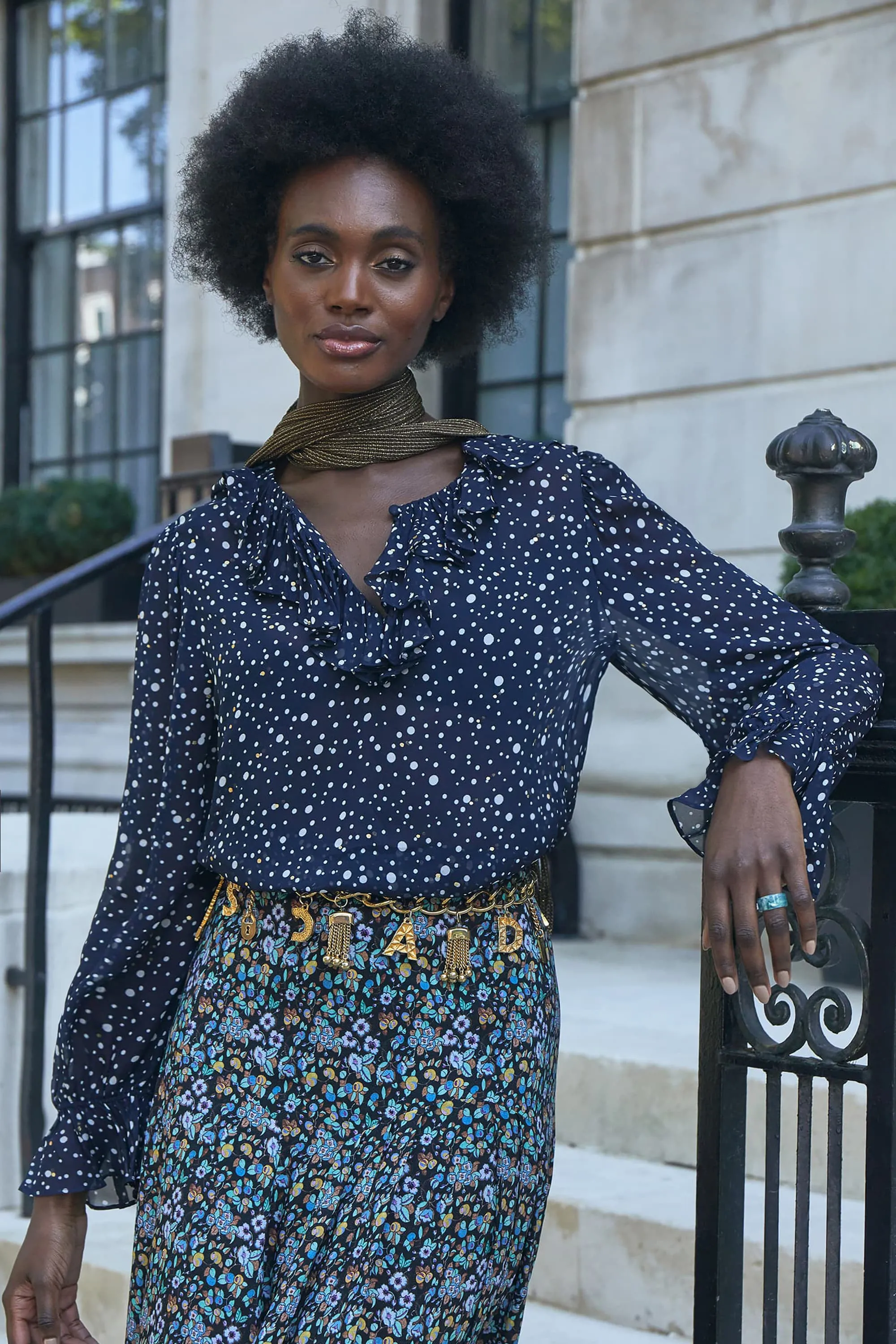 Valeria Top Scatter Dot sold by RIXO product image thumbnail 2