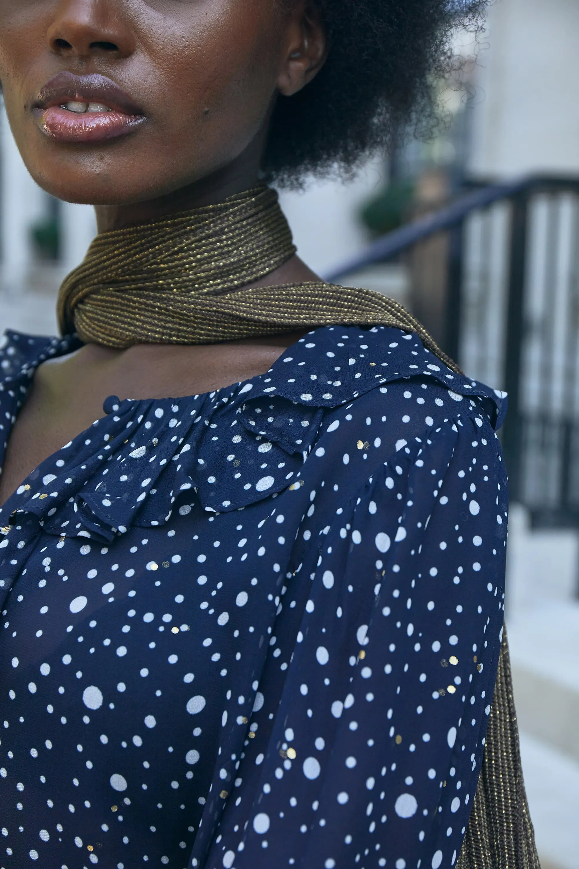 Valeria Top Scatter Dot sold by RIXO product image thumbnail 3