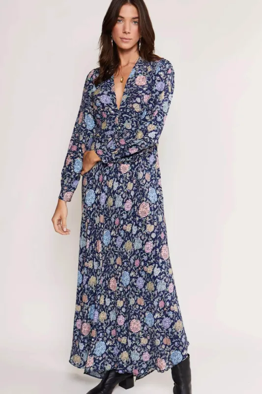 Trula - Camellia Garden Navy sold by RIXO