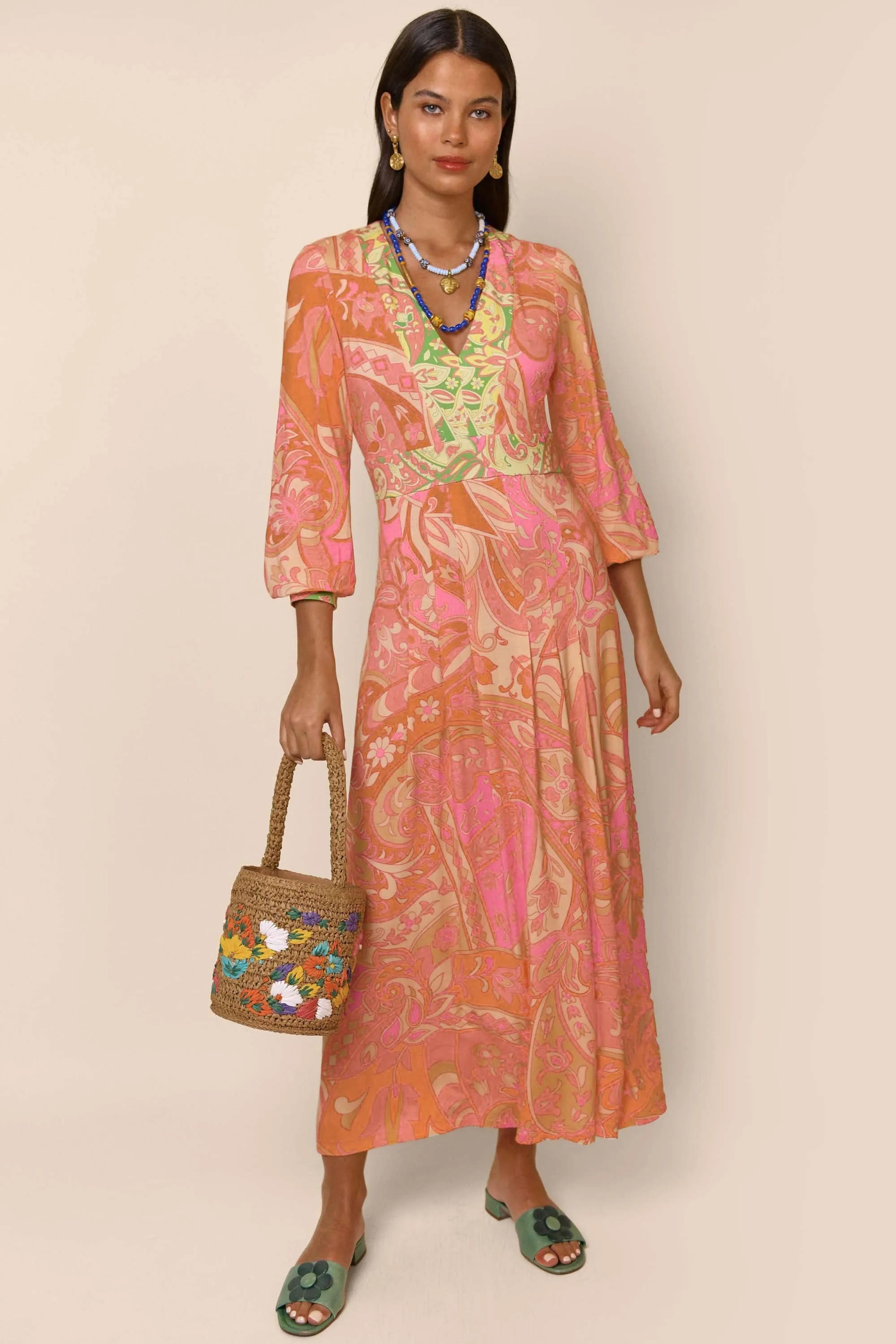 Caro - Paisley Peach sold by RIXO product image thumbnail 4