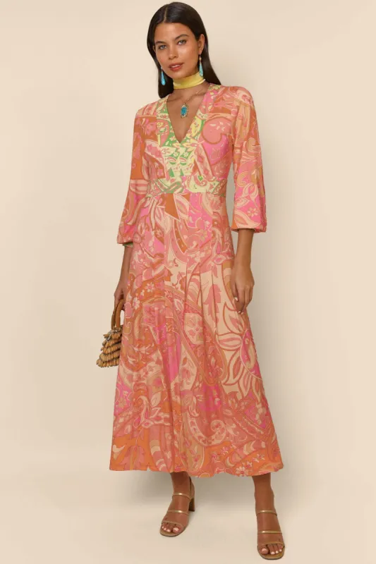 Caro - Paisley Peach sold by RIXO