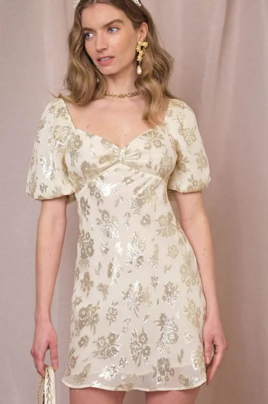 Rosalia - Gold Lurex Jacquard sold by RIXO