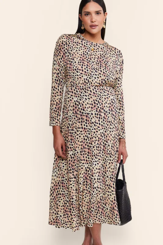 Cerise - Leopard Brown sold by RIXO