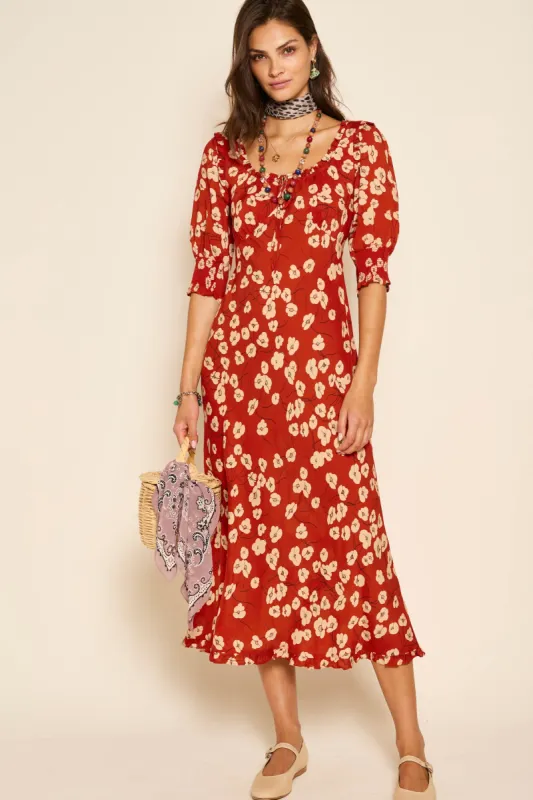 Sathya - Autumn Cherry Ochre sold by RIXO