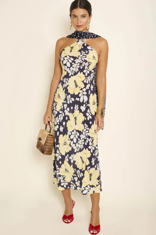 Hayley - Umbrella Floral Navy Mix made by RIXO