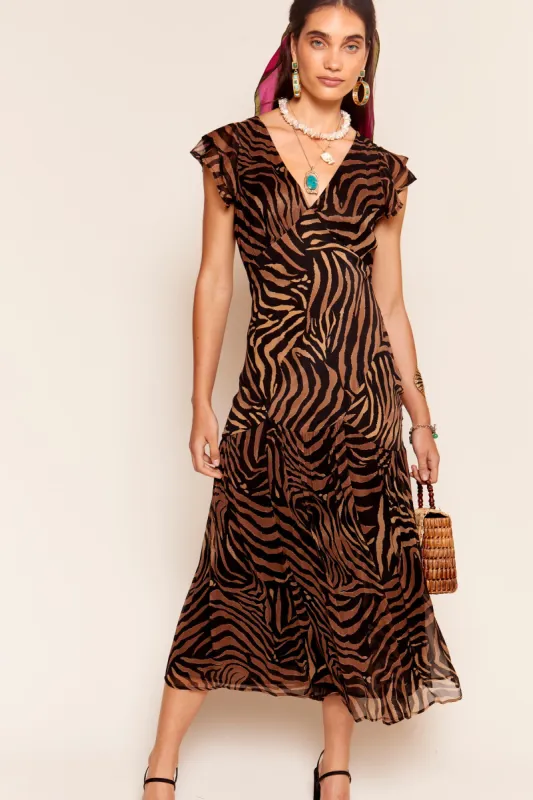 Cinzia - Tiger Patchwork Black sold by RIXO