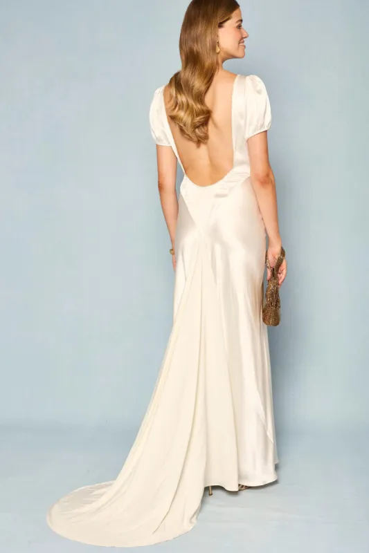 Natalia - Satin Back Silk Crepe sold by RIXO