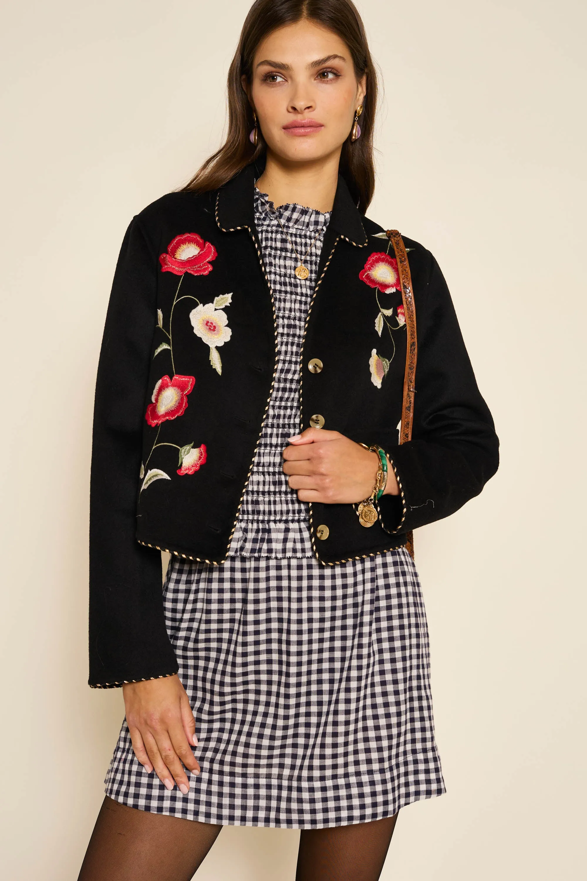 Ottilia - French Check Navy sold by RIXO product image thumbnail 3