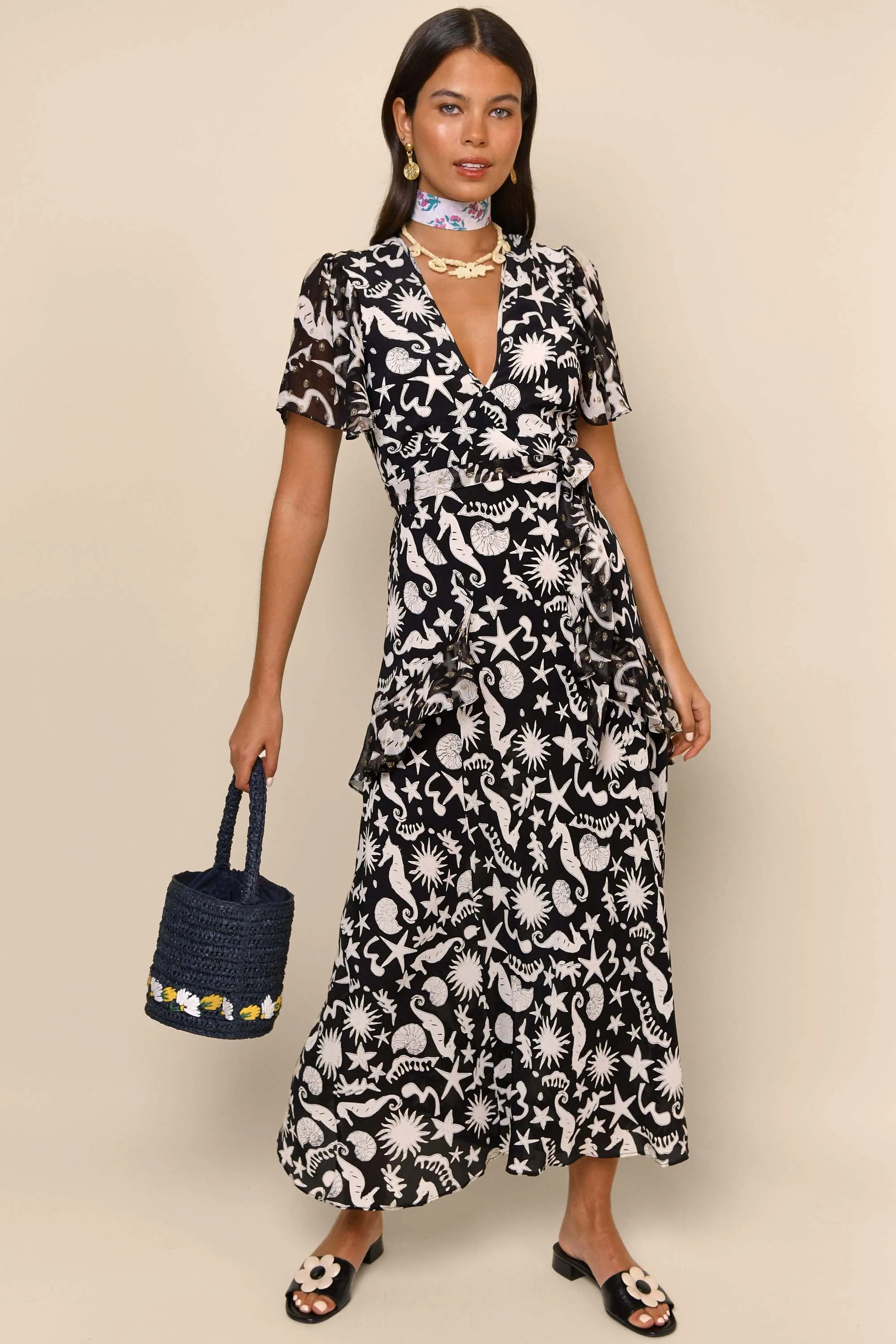 Evie - Abstract Ocean Black sold by RIXO product image thumbnail 4