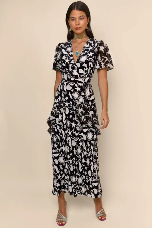 Evie - Abstract Ocean Black sold by RIXO