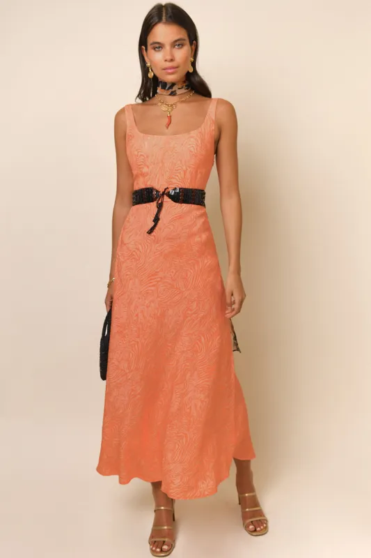 Benedict - Apricot Marble Jacquard sold by RIXO