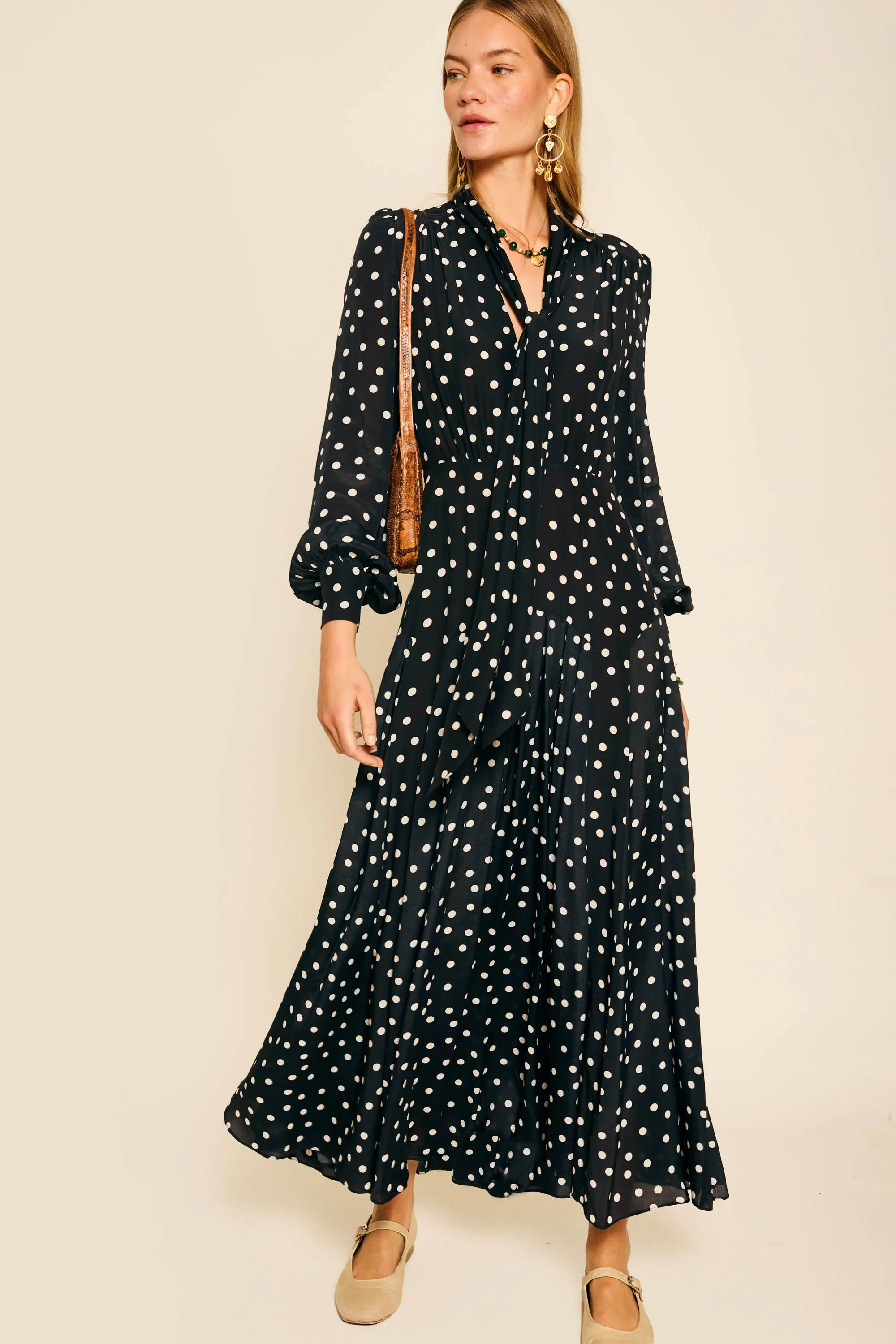 Marigold - Bohemia Spot Deep Navy sold by RIXO