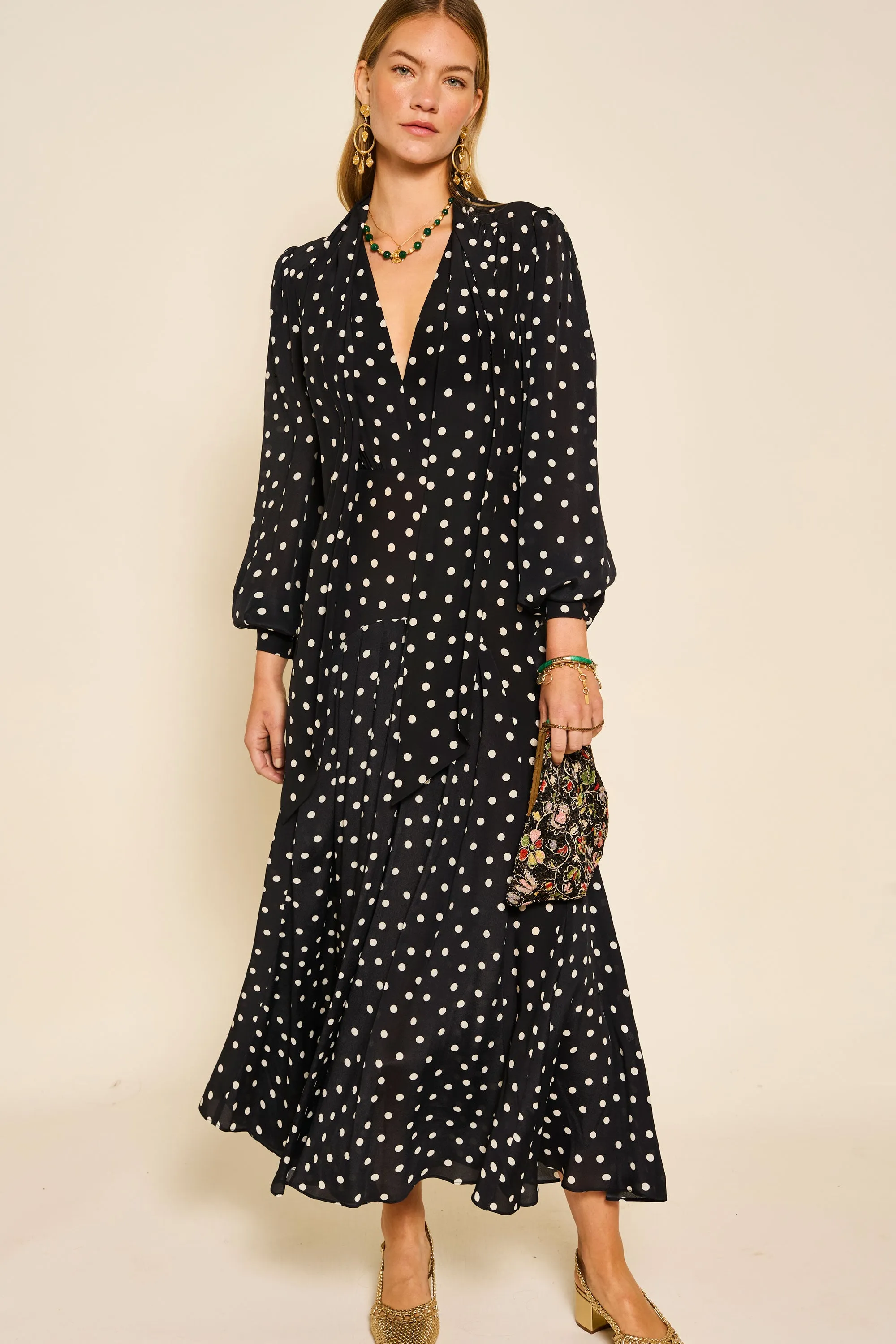 Marigold - Bohemia Spot Deep Navy sold by RIXO product image thumbnail 3