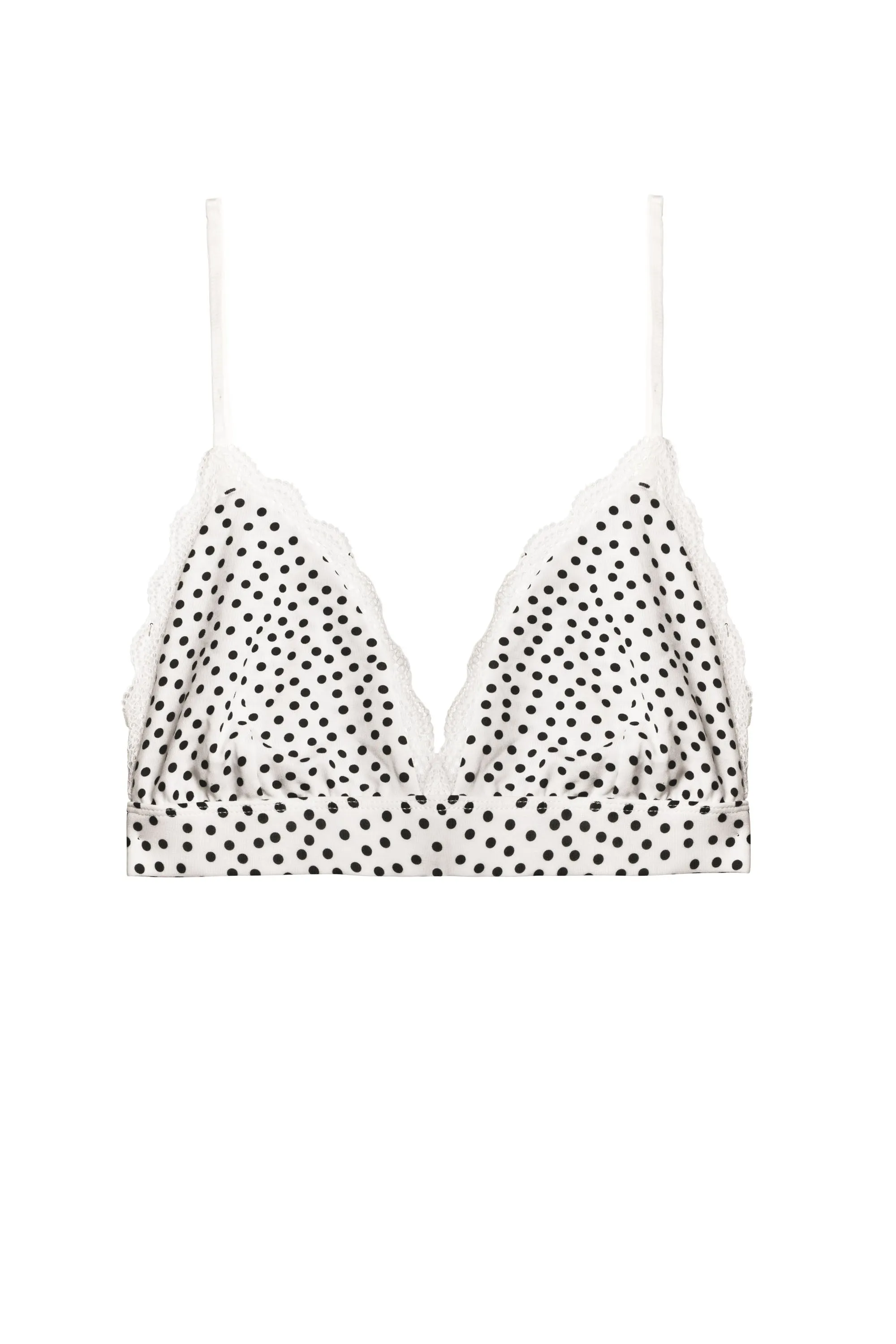Lace Bralette - Polka Dot Ivory sold by RIXO product image thumbnail 5