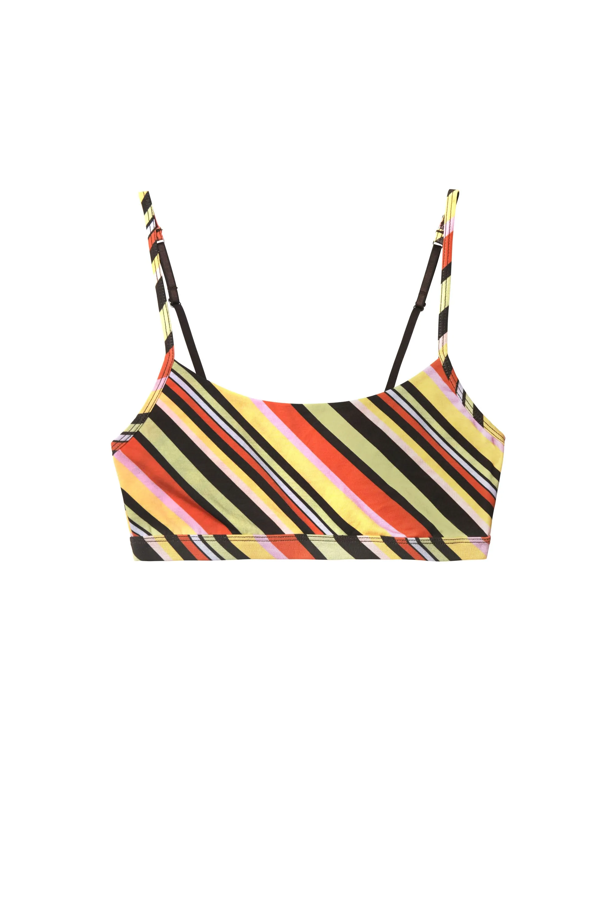 String Scoop Bra - Sorrento Stripe Multi sold by RIXO product image thumbnail 4